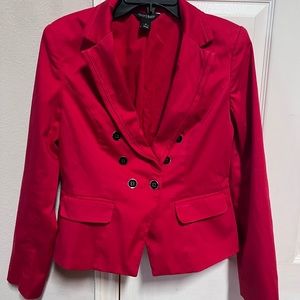 White House Black Market red jacket size 6